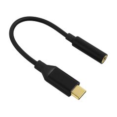 Адаптер HAMA H-122338, USB Type-C (m) - Jack 3.5 (m), черный [00122338] (1515384)