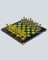 Подарочные шахматы с металлическими фигурами "Лучники" (122283)