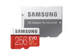 Карта памяти 256Gb - Samsung Micro Secure Digital XC EVO Plus Class10 MB-MC256HA/RU с переходником под SD (760928)