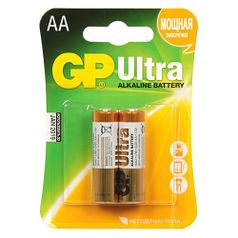 AA Батарейка GP Ultra Alkaline 15AU LR6, 2 шт. (558929)