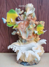 Фонтан: Морские рыбки, кораллы и раковины  (14455)