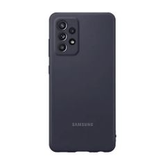 Чехол (клип-кейс) Samsung Silicone Cover, для Samsung Galaxy A52, черный [ef-pa525tbegru] (1482009)
