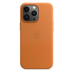 Чехол (клип-кейс) Apple Leather Case with MagSafe, для Apple iPhone 13 Pro, золотистая охра [mm193ze/a] (1603658)