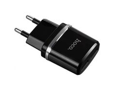 Зарядное устройство Hoco C12 Smart 2xUSB + Micro USB Black (573380)