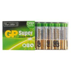 AAA Батарейка GP Super Alkaline 24A LR03, 10 шт. (335084)