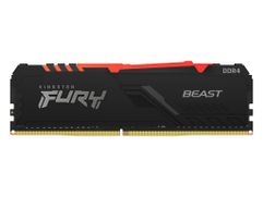 Модуль памяти Kingston Fury Beast Black RGB DDR4 DIMM 3200Mhz PC25600 CL16 - 8Gb KF432C16BBA/8 (869041)