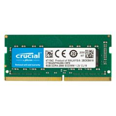 Модуль памяти Crucial CT8G4SFRA266 DDR4 - 8ГБ 2666, SO-DIMM, Ret (1397052)