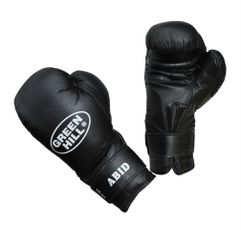 BGA-2024 Перчатки ABID черные 16 oz бокс. кож. (986)