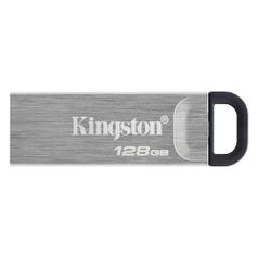Флешка USB Kingston DataTraveler Kyson 128ГБ, USB3.1, серебристый и черный [dtkn/128gb] (1477032)