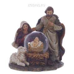Фигурка декоративная в стеклянном шаре, 11,5х9х11,5см, 45мм (30006)