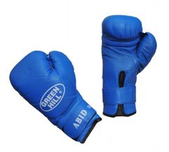 BGA-2024 Перчатки ABID синие 12 oz бокс. кож. (979)