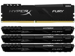 Модуль памяти HyperX Fury DDR4 DIMM 3000MHz PC-24000 CL15 - 32Gb KIT (4x8Gb) Black HX430C15FB3K4/32 (691278)