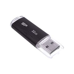 Флешка USB SILICON POWER Ultima U02 32Гб, USB2.0, черный [sp032gbuf2u02v1k] (1060158)
