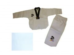 T-M022 Кимоно Taekwondo "ribbed fabric" белое 180cm (22257)