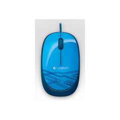 Мышь LOGITECH M105, оптическая, проводная, USB, синий [910-003114] (702223)