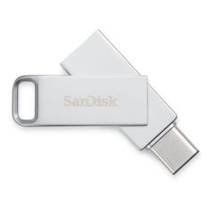 Флешка USB (Type-C) Sandisk Ultra Dual 128ГБ, USB3.1, серебристый [sdddmc2-128g-ga46] (1049211)