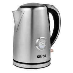 Чайник электрический KitFort КТ-676, 2200Вт, серебристый (1376251)