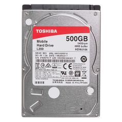 Жесткий диск Toshiba L200 HDWJ105UZSVA, 500ГБ, HDD, SATA II, 2.5" (325514)