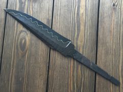 Клинок ручной ковки № 110 из ламинированной дамаской стали для изготовления ножа