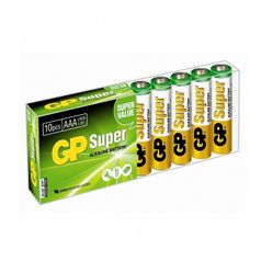 Батарейка AAA - GP Super Alkaline LR03 24A GP24A-B10 (10 штук) (373769)