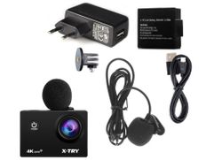Экшн-камера X-TRY XTC185 EMR Battery + СЗУ 4K WiFi (863378)