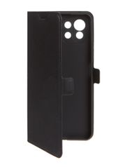 Чехол DF для Xiaomi Mi 11 Lite с микрофиброй Silicone Black xiFlip-71 (847329)