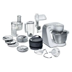 Кухонная машина Bosch MUM58252RU, белый / серебристый (1168018)