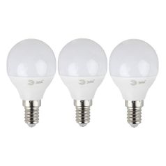 Упаковка ламп LED Эра E14, шар, 7Вт, 4000К, белый нейтральный, P45-7W-840-E14, 3 шт. [б0020551] (1105188)