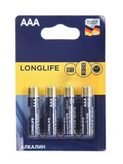 Батарейка AAA - Varta Longlife 4103 LR03 (4 штуки) VR LR03/4BL LL (740692)