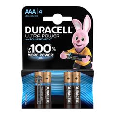 AAA Батарейка Duracell Ultra Power LR03-4BL MX2400, 4 шт. (1106500)
