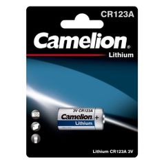 CR123A Батарейка CAMELION Lithium CR123A BP-1, 1 шт. 1300мAч (1476324)