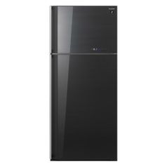 Холодильник SHARP SJ-GV58ABK, двухкамерный, черное стекло (1025328)