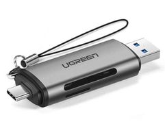 Карт-ридер Ugreen USB Type-C + USB-A 3.0 для TF/SD 50706 (849698)