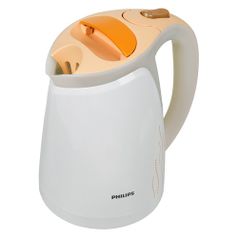 Чайник электрический PHILIPS HD4681/55, 2400Вт, белый и оранжевый (559536)