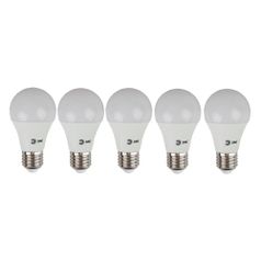 Упаковка ламп LED Эра E27, груша, 10Вт, 2700К, белый теплый, ECO LED A60-10W-827-E27, 5 шт. [б0028006] (1419564)