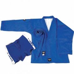 SSJ-10355 Куртка и трусы САМБО  7/200 синие  (2844)