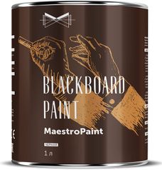 Краска для школьных досок MaestroPaint (черная) 1 л. (368)