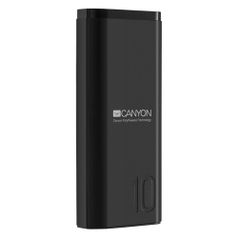 Внешний аккумулятор (Power Bank) Canyon PB-103, 10000мAч, черный [cne-cpb010b] (1527098)