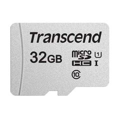 Карта памяти microSDHC UHS-I U1 Transcend 32 ГБ, 95 МБ/с, Class 10, TS32GUSD300S, 1 шт. (1127303)
