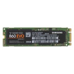 SSD накопитель Samsung 860 EVO MZ-N6E250BW 250ГБ, M.2 2280, SATA III (1035093)