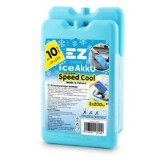 Аккумулятор холода EZ COOLERS Ice Akku 2Х200, голубой, 2шт [61049] (1537374)