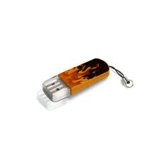 Флешка USB VERBATIM Mini Elements Edition 32Гб, USB2.0, черный и рисунок [49409] (1065615)