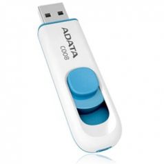 USB Flash Drive 32Gb - A-Data C008 Classic White-Blue AC008-32G-RWE (34132)