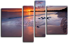 Модульная картина "Пляжный закат" (108222049)