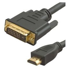 Кабель аудио-видео Lazco WH-141, HDMI (m) - DVI-D(m) , 15м, GOLD черный [wh-141(15m)] (1443931)