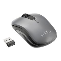 Мышь Oklick 445MW, оптическая, беспроводная, USB, черный и серый [tm-1000] (945814)