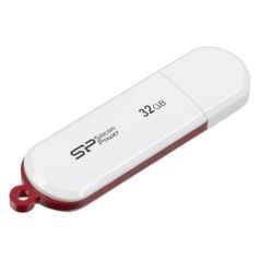 Флешка USB Silicon Power LuxMini 320 32ГБ, USB2.0, белый [sp032gbuf2320v1w] (689479)