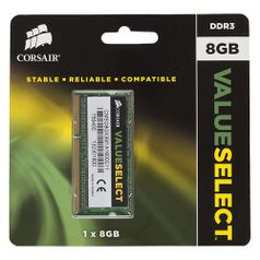 Модуль памяти CORSAIR CMSO8GX3M1A1600C11 DDR3 - 8Гб 1600, SO-DIMM, Ret (725508)