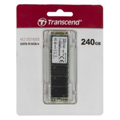 SSD накопитель Transcend TS240GMTS820S 240ГБ, M.2 2280, SATA III (1067676)