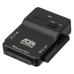 Адаптер-переходник для HDD AgeStar 3FBCP1, черный (672504)